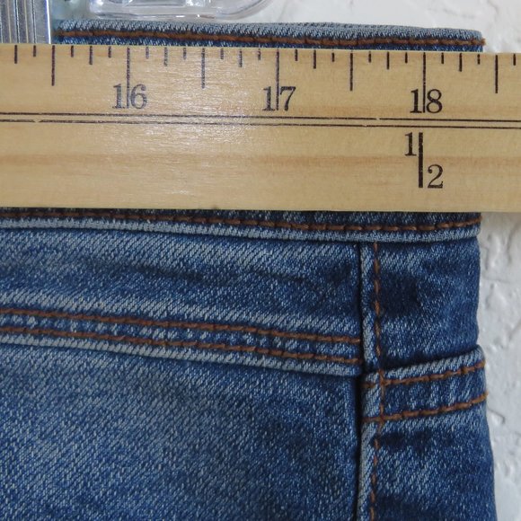 Kenneth Cole* Men's 1.5" Belt‎ Loop Denim Wash Dark Blue Jeans~ Size W34 x L30 - Picture 9 of 13